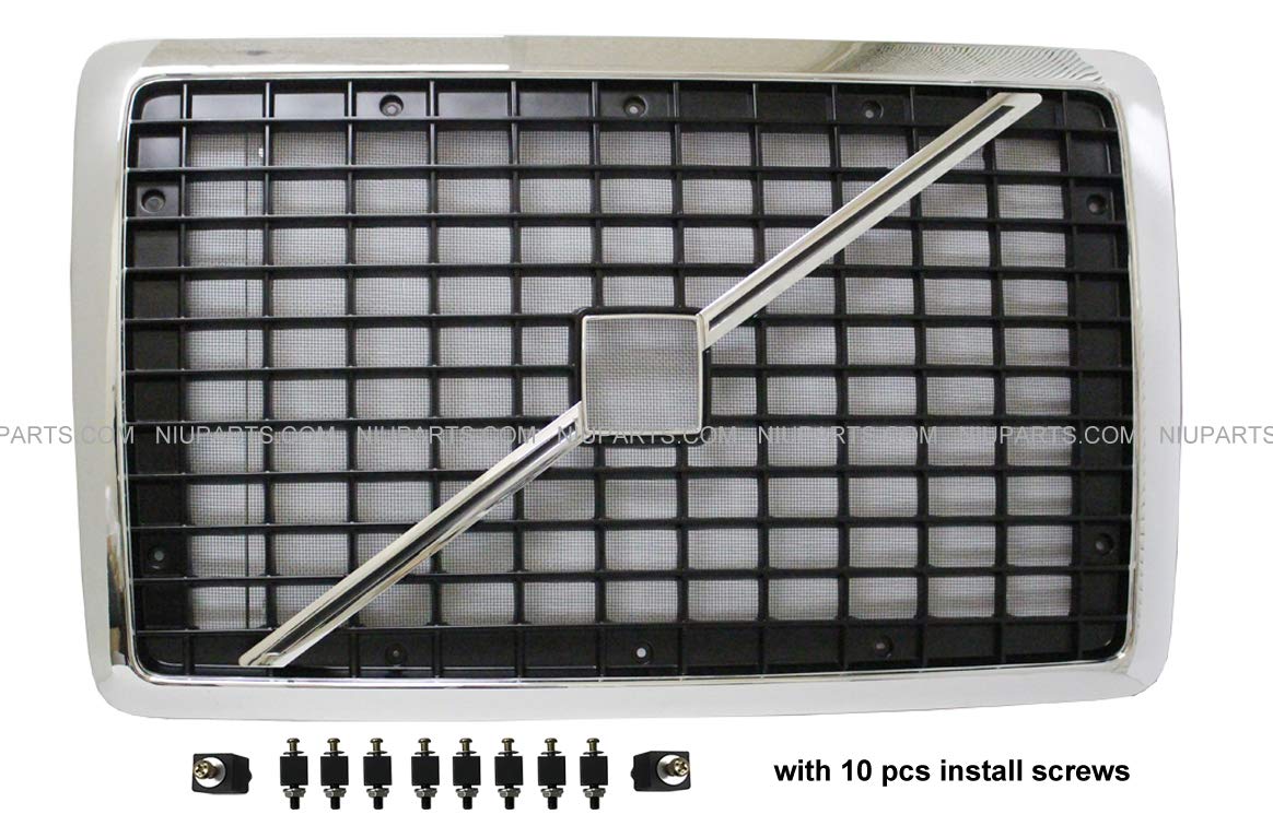 Grille with Bug Net and Emblem Bar (Fit: Volvo VNL VNM 2004-2015 Trucks)