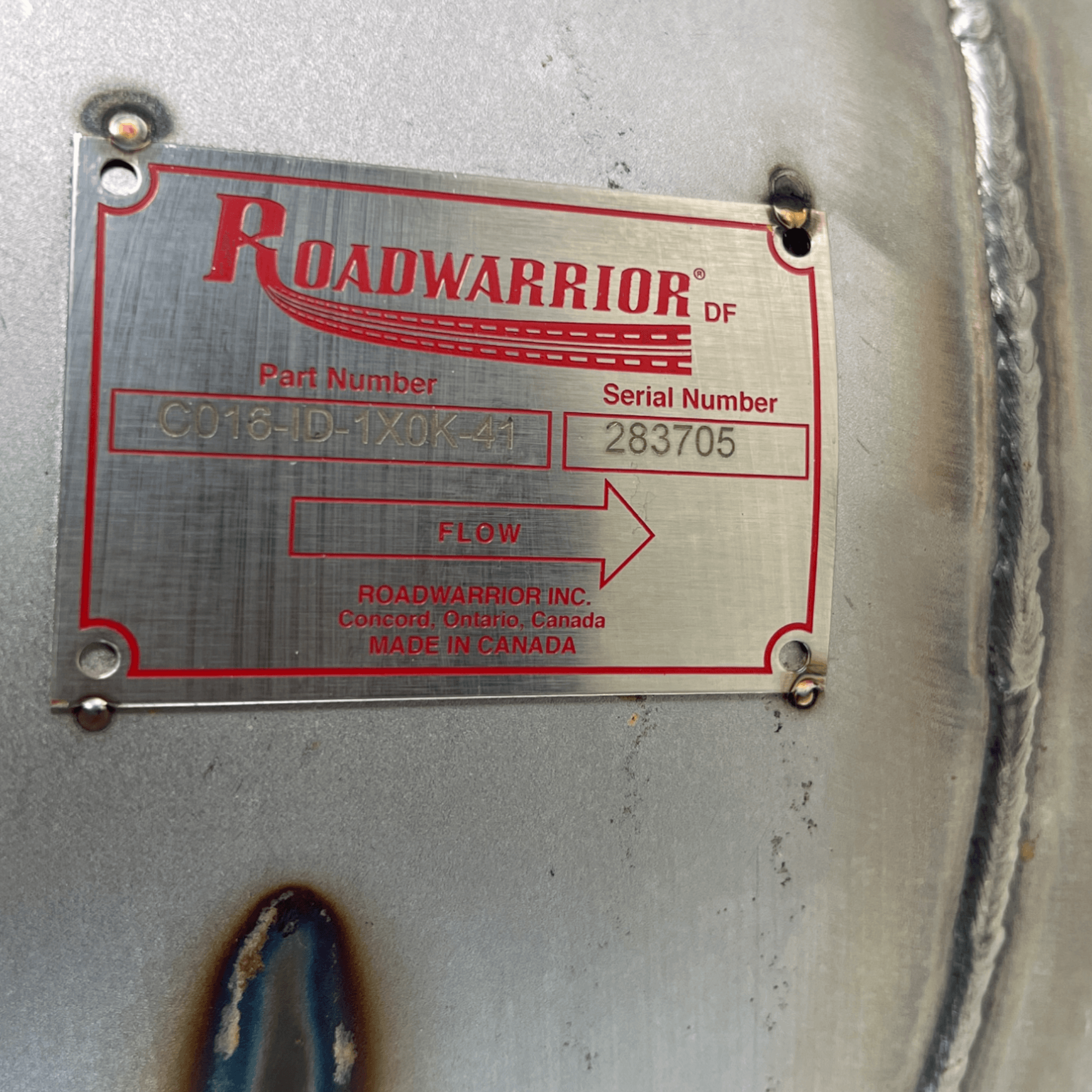 C0016-Id Roadwarrior Diesel Oxidation Catalyst Doc - Cummins Isx Engines - ADVANCED TRUCK PARTS