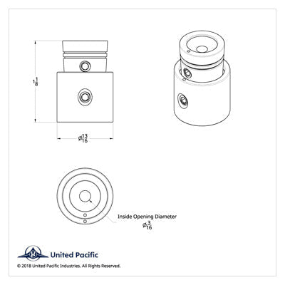 CB On/Off/Volume/Squelch Knob - Blue Diamond