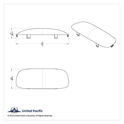 Kenworth Center Dome Light Lens - Clear