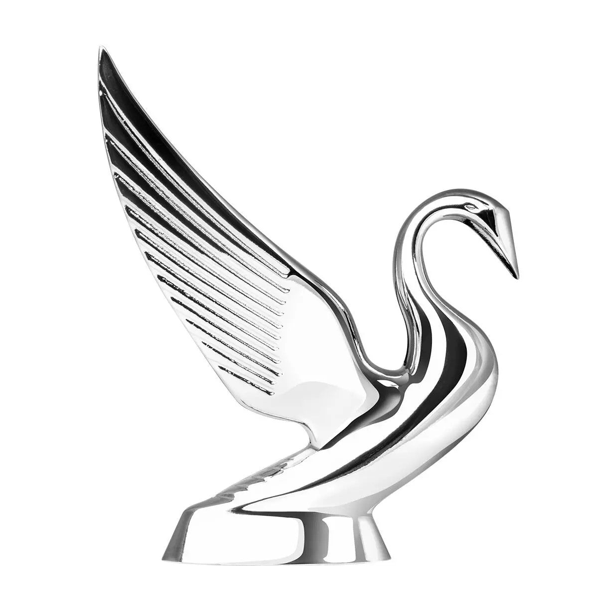 Chrome Swan Hood Ornament