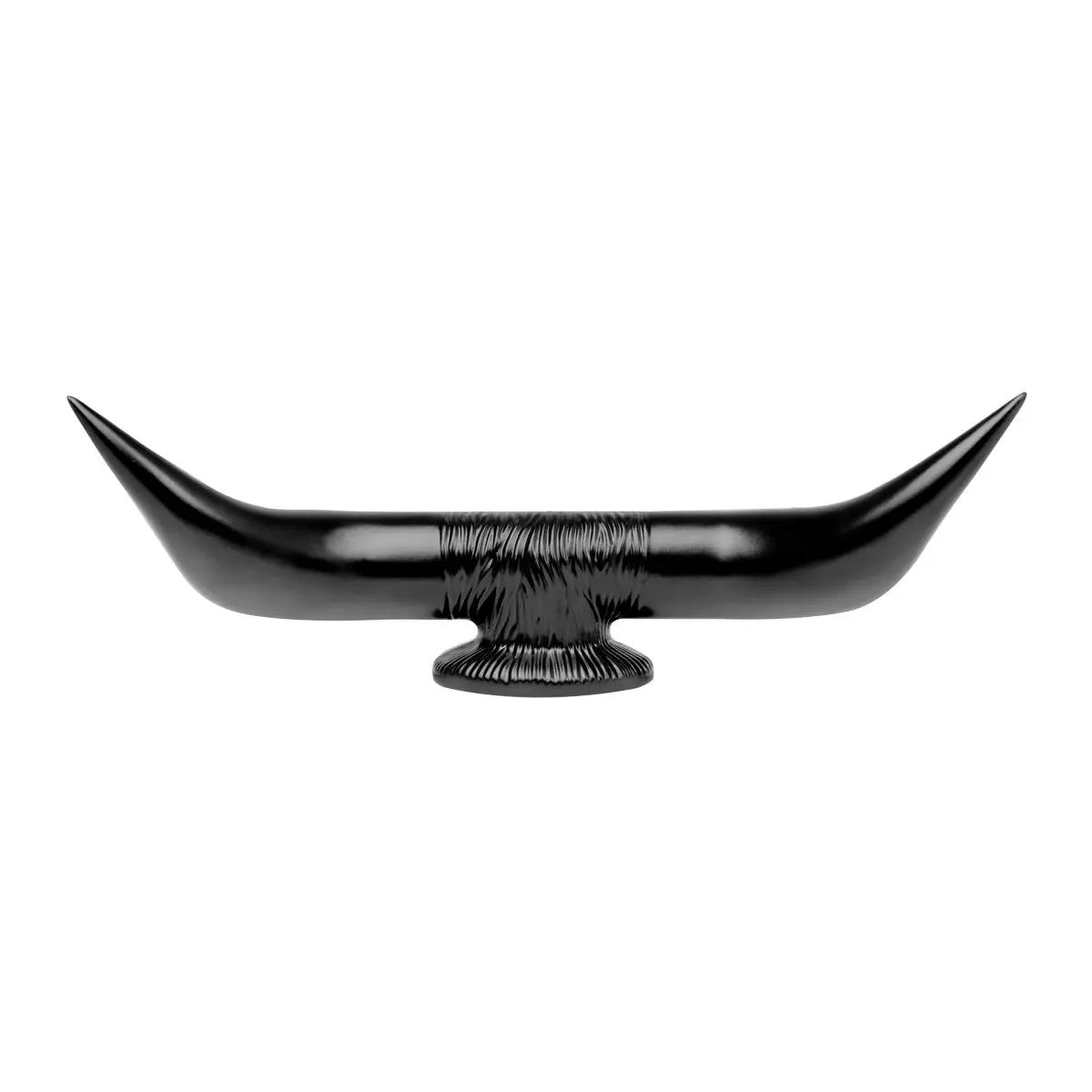 Black Bull Horn Hood Ornament