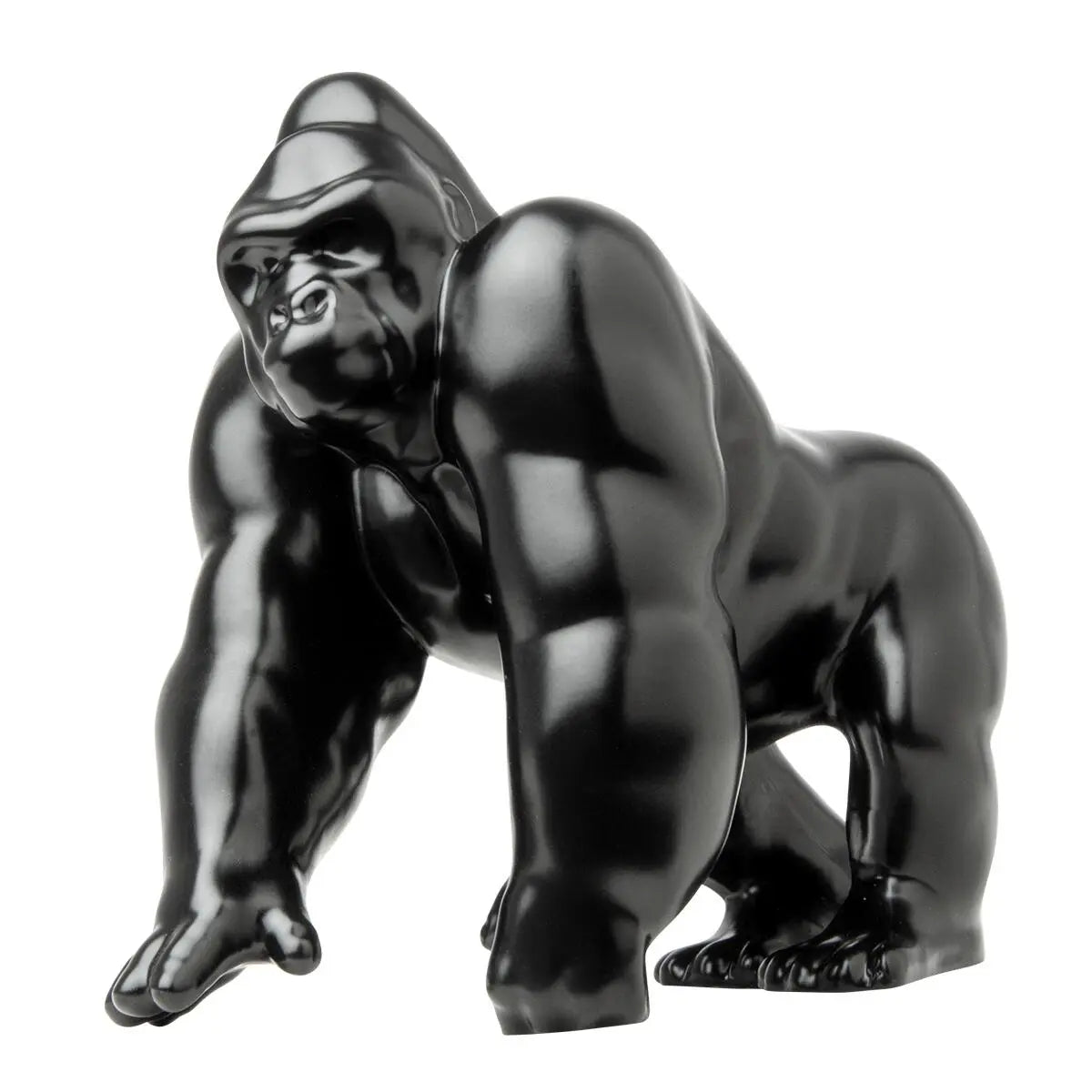 Matte Black Gorilla King Hood Ornament