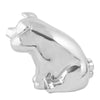 Chrome Smiling Pig Hood Ornament