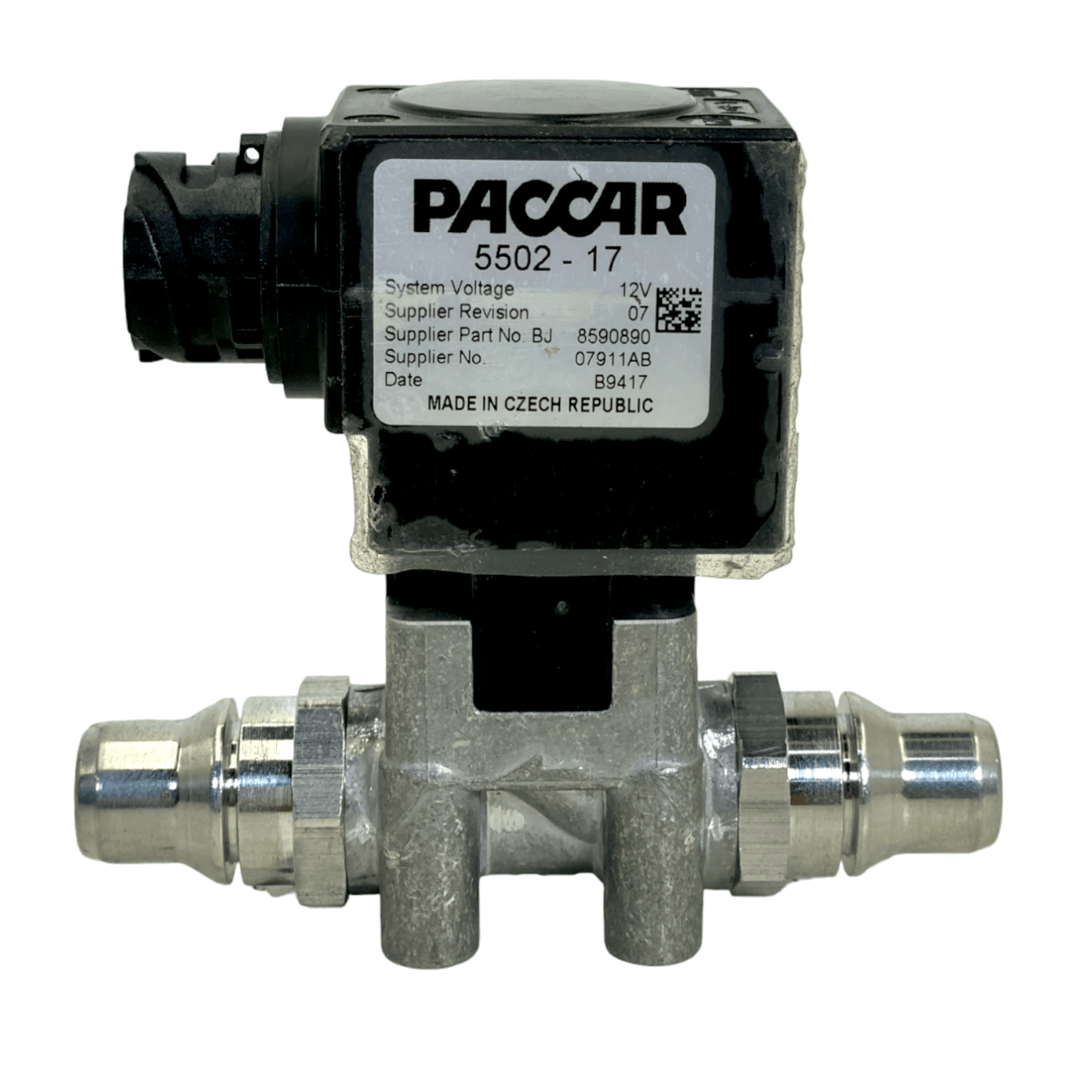 5502-17 Genuine Paccar Def Coolant Solenoid 2 Way For Peterbilt