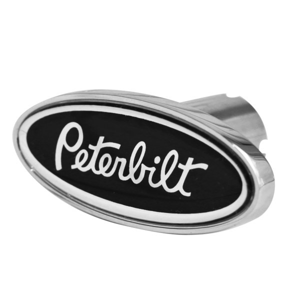 Black Peterbilt Oval Brake Knob