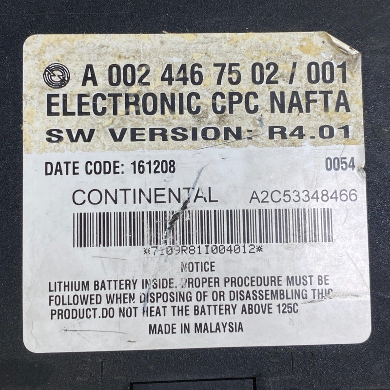 A0024467902 Genuine Freightliner Ecu Cpc 2.0 Hdep Epa07 Rev 5.00 Used